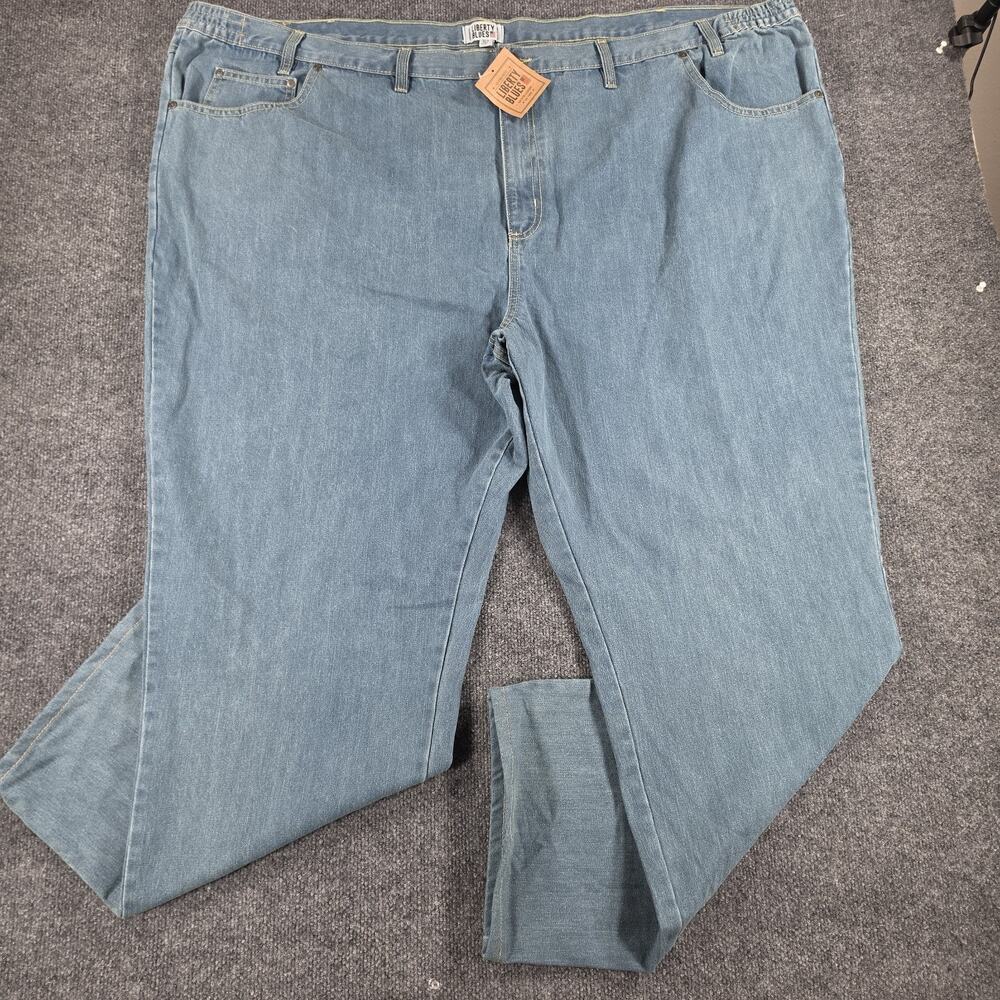 Liberty Blues Men's Big 60x36 Light Wash Blue Jeans 100% Cotton NWT Denim Pants